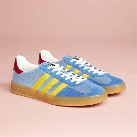 adidas gucci gazelle blue|Gucci Adidas gazelle sneakers.